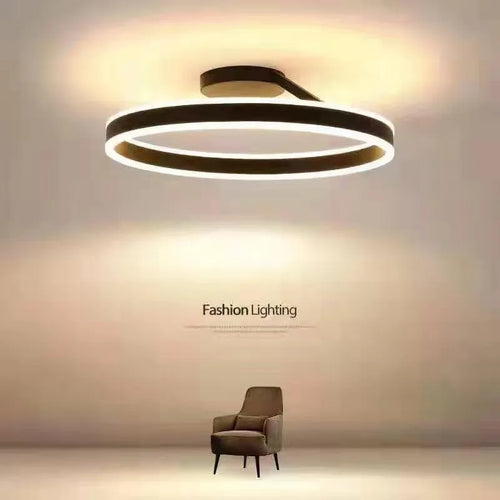 Anneau nordique Led lustre de plafond réglable pour piste salle à manger salon Table centrale chambre suspension lumière décor Lustre luminaire - vue 2 sur 12