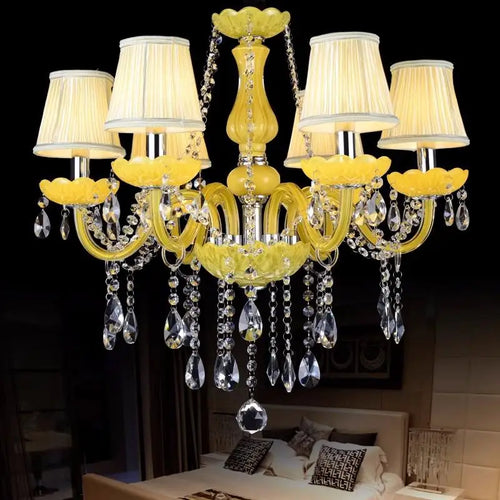 lustre en cristal fantaisie pour mariage moderne élégant