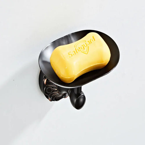 porte-savon en laiton gaufré style antique pour salle de bain - vue 5 sur 6