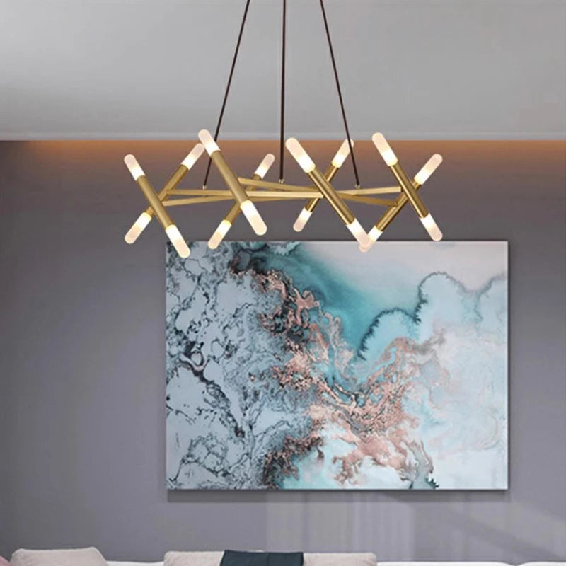 Lustre design moderne de luxe - vue 5 sur 10