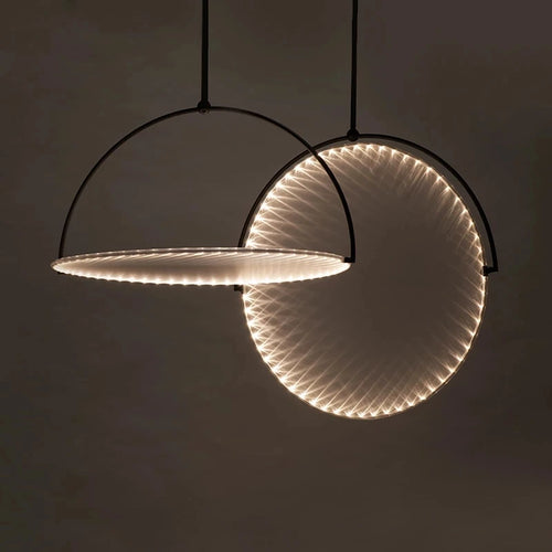 Nordic style simplistic LED pendant ceiling light for indoors - vue 2 sur 8