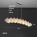 Minimalist retro glass chandelier for elegant decor