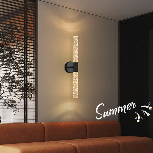Nordic style minimalist LED acrylic bubble wall light