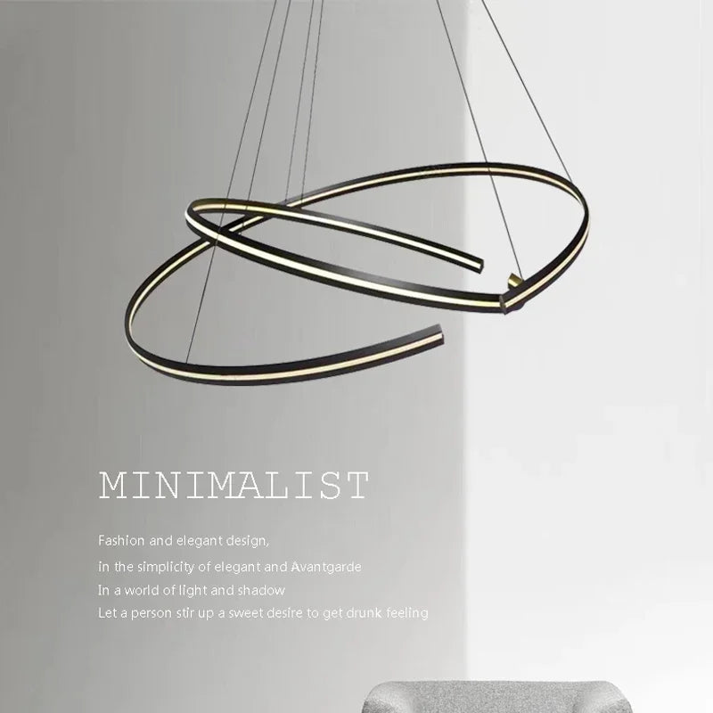 lampe led design moderne à suspendre pour intérieur - vue 3 sur 12