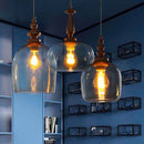 Modern minimalist glass chandelier nordic lighting