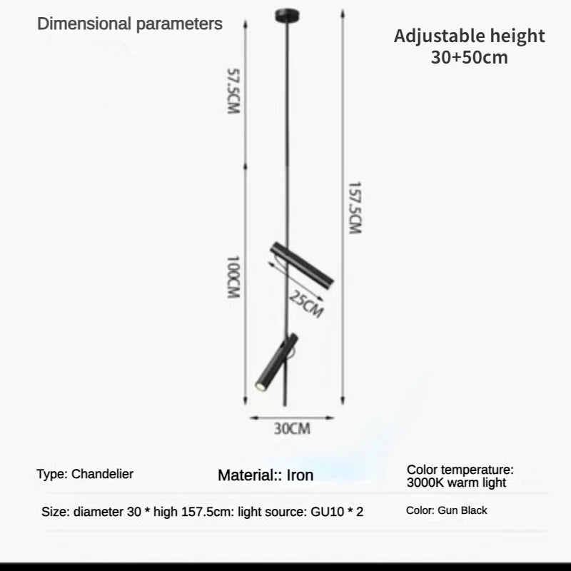 Modern nordic LED floor lamp with minimalist creative design - vue 9 sur 10