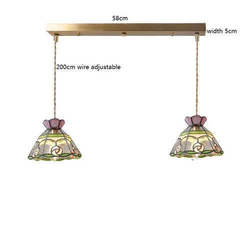 suspension fleur verre cuivre nordique moderne led iwhd europe syle - vue 25 sur 26