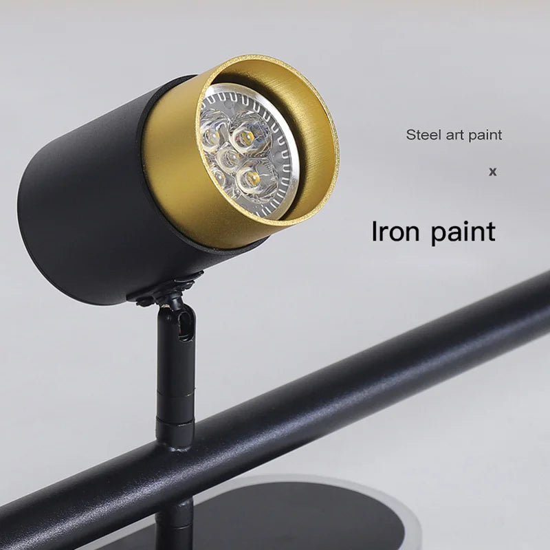 Lustre noir Led moderne intérieur - vue 6 sur 18
