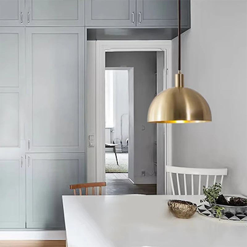 suspension en laiton nordique pour décoration intérieure moderne - vue 5 sur 6