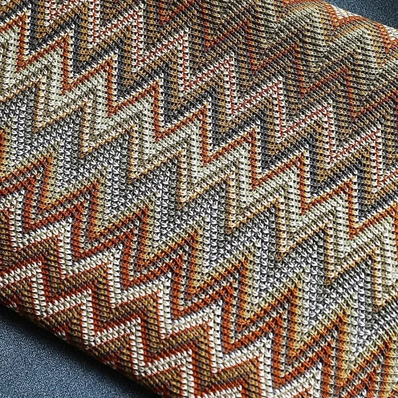 Plaid bohème tissé à pompons doux canapé lit - vue 5 sur 6