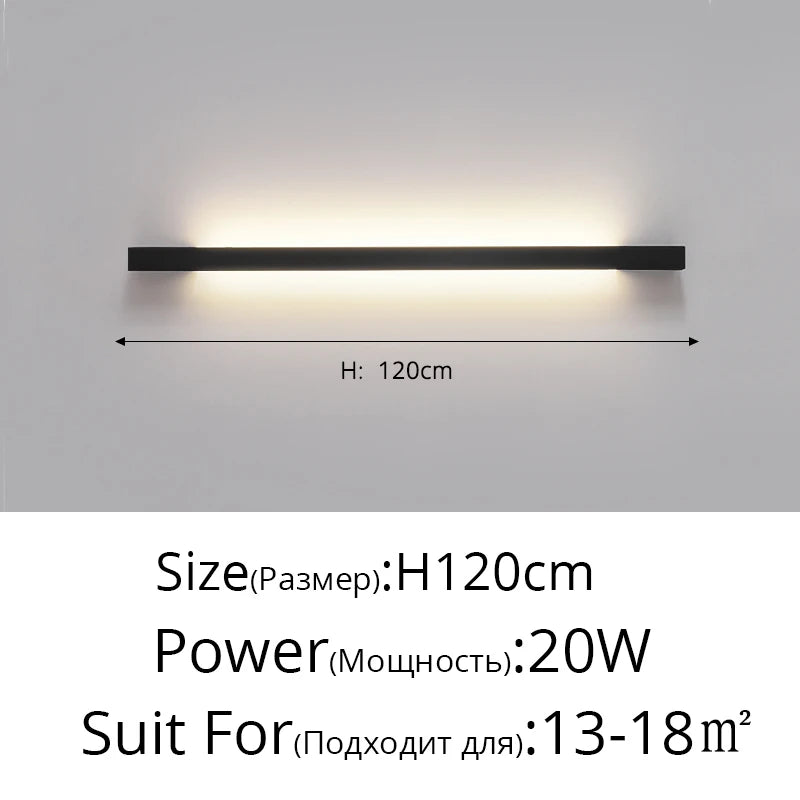 Applique murale à bande LED minimaliste moderne - vue 13 sur 16