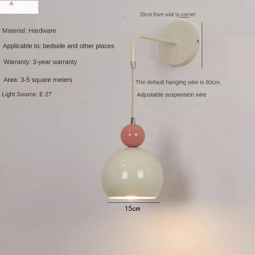 Minimalist wall light for elegant interior decoration
