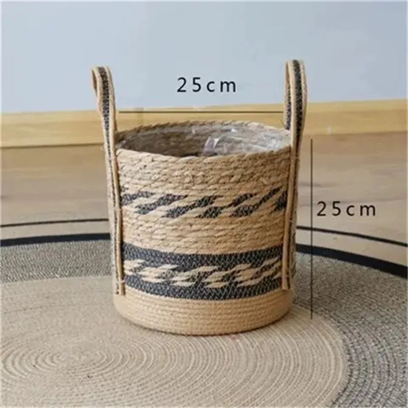 panier de jardinière en osier pour fleurs décoration jardin rangement - vue 17 sur 18