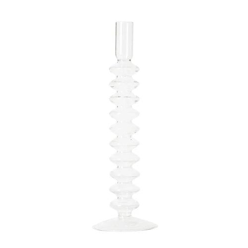 bougeoir en verre pour décoration de mariage et centre de table - vue 26 sur 29