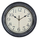 12 Inch Silent Retro Wall Clock Quartz Decorative Table Dial Battery Non-Ticking Digital Clocks for Bedroom,Black