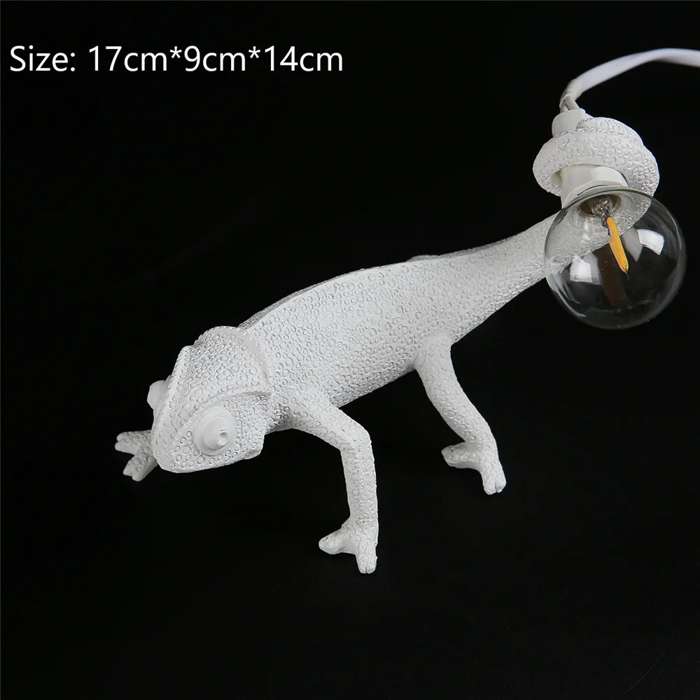 veilleuse lézard nordique lampe décorative moderne à LED - vue 8 sur 11