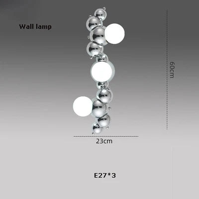 suspension à led artistique à intensité variable pour éclairage intérieur
