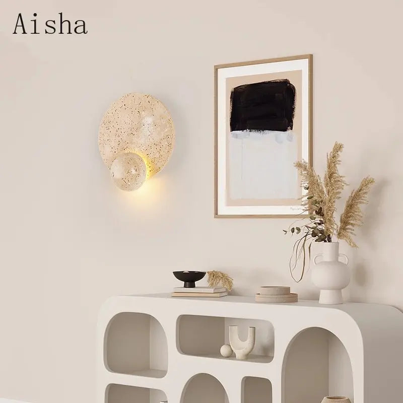 applique murale en pierre design japonais pour décoration intérieure - vue 4 sur 7