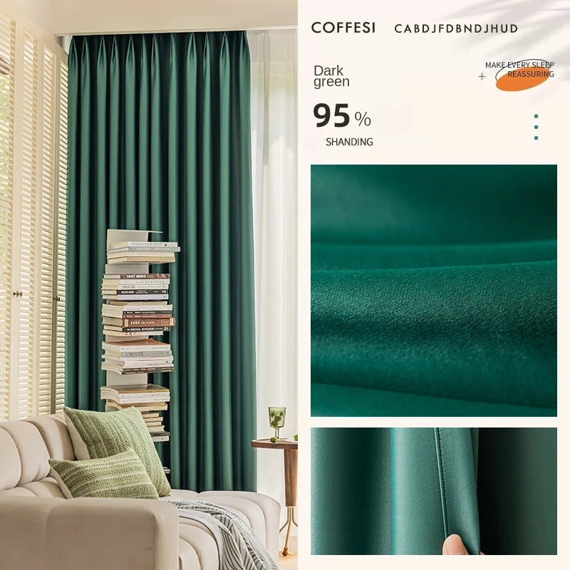 Rideau moderne plissé occultant luxe pour salon chambre - vue 18 sur 18