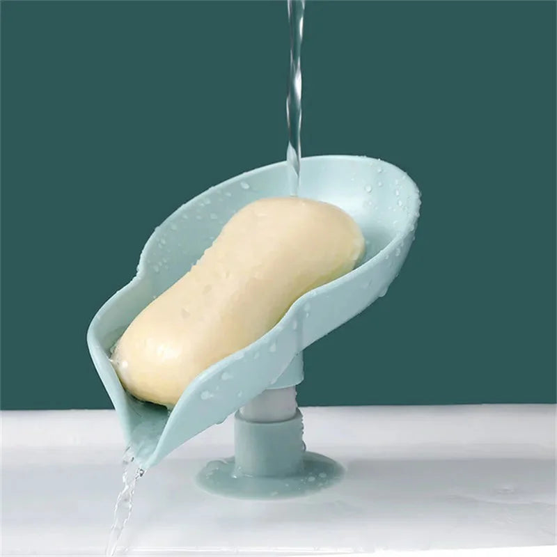 boîte à savon originale en forme de feuille pour la salle de bain - vue 8 sur 8