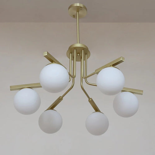 Lustre en verre pour salon - vue 5 sur 9