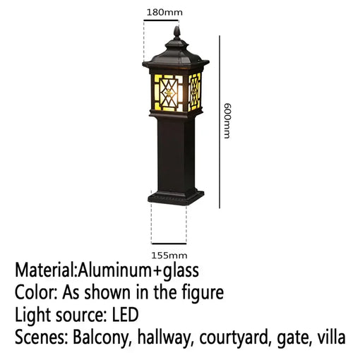 Contemporary outdoor LED lamp for garden and courtyard - vue 33 sur 47