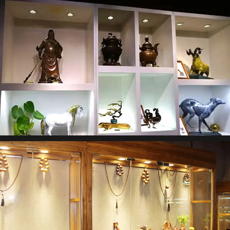 mini spot encastré led intérieur petit spot intégré avec pilote - vue 3 sur 8
