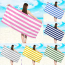 Minimalist striped quick-dry absorbent beach towel