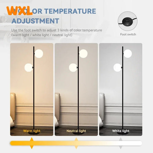 Modern minimalist Scandinavian creative decorative floor lamp - vue 5 sur 9