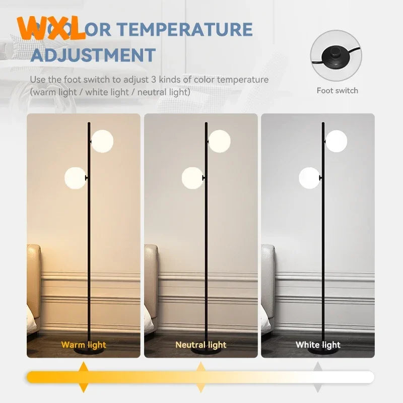 Modern minimalist Scandinavian creative decorative floor lamp - vue 4 sur 9