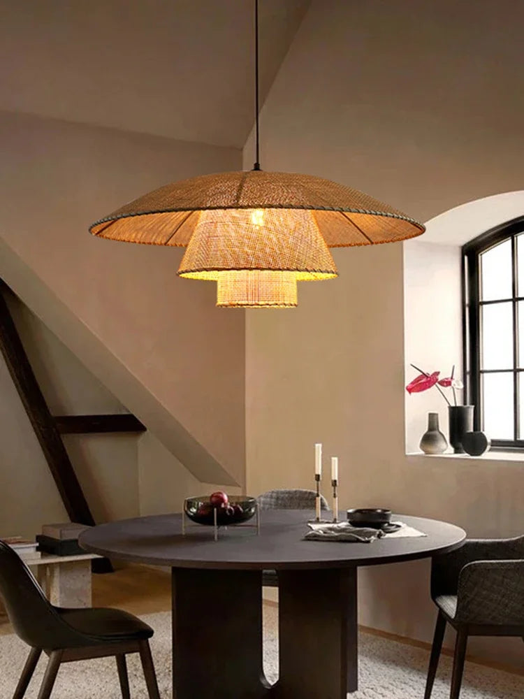lustre japonais personnalisé pour décoration zen et ambiance raffinée - vue 4 sur 9