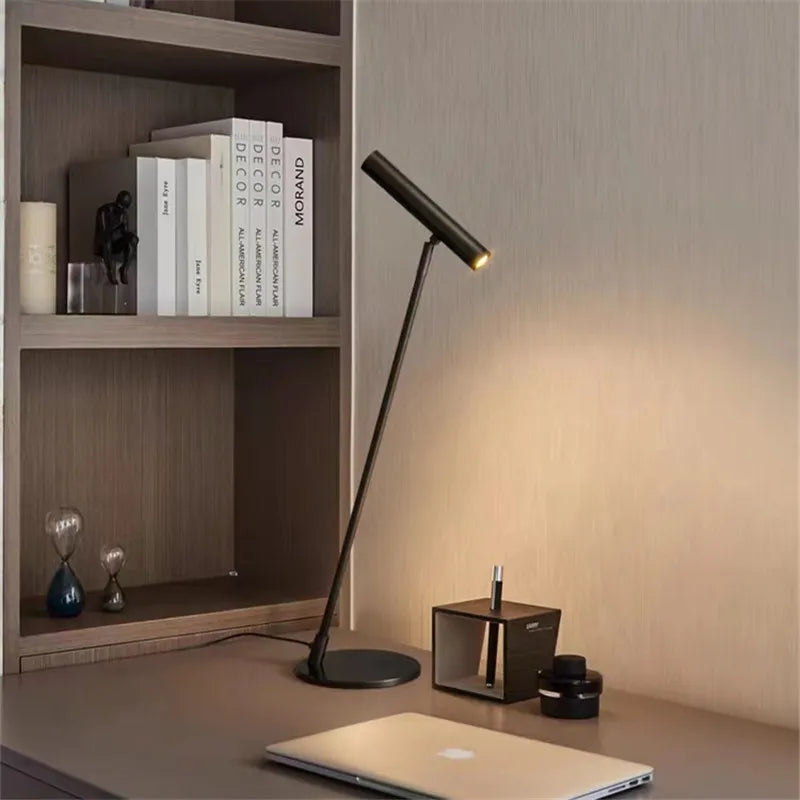 Nordic minimalist adjustable LED floor lamp for indoor use - vue 5 sur 14