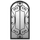 70x30 cm Black Garden Mirror for Outdoor Use, Home Decoration Wall Wall Decoration Living Room Decoration