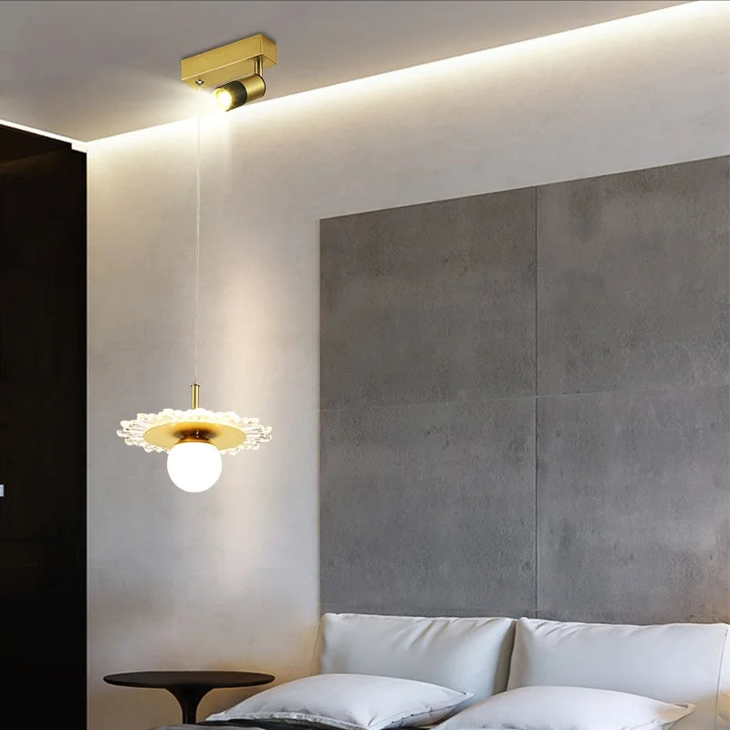 Nordic light luxury minimalist creative modern LED pendant lamp - vue 5 sur 10