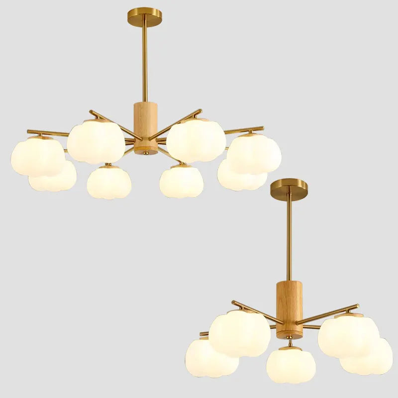 lustre à led moderne design nordique pour décoration intérieure - vue 4 sur 11
