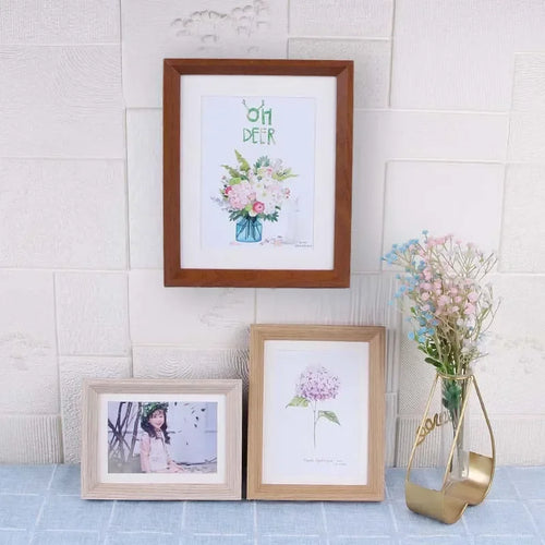 Minimalist wooden photo frame for interior decor and gifts - vue 4 sur 11