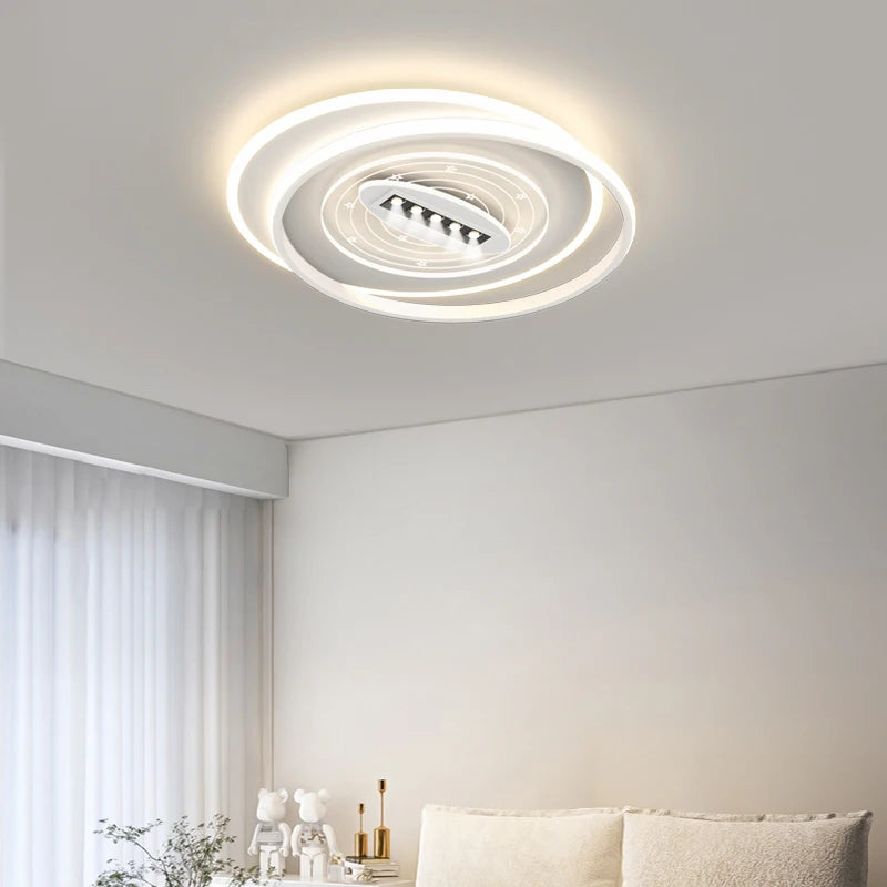 plafonnier led nordique pour intérieur et ambiance chaleureuse - vue 4 sur 14
