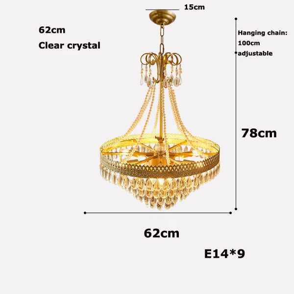 lustre à led en cristal en forme de larme pour décoration intérieure - vue 14 sur 14