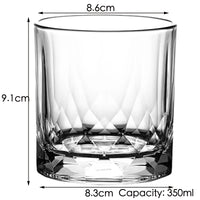 Verres whisky résistants style texturé pour cocktails