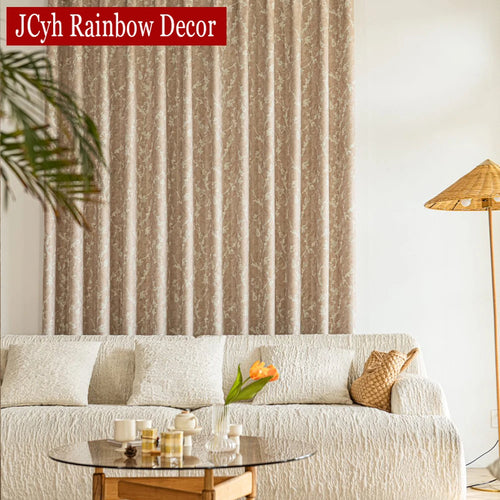 Rideau occultant motif botanique moderne pour salon chambre