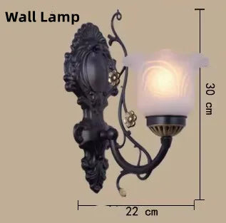 European vintage glass chandelier for interior decor