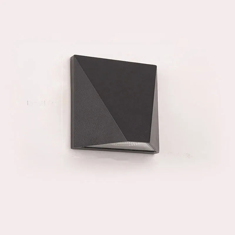 Applique murale carrée en aluminium moderne LED étanche extérieure et intérieure luminaria maison jardin cour décoration murale lumières créatives