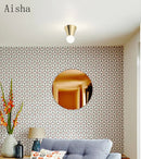 plafonnier en laiton éclairage intérieur nordique simple décoratif
