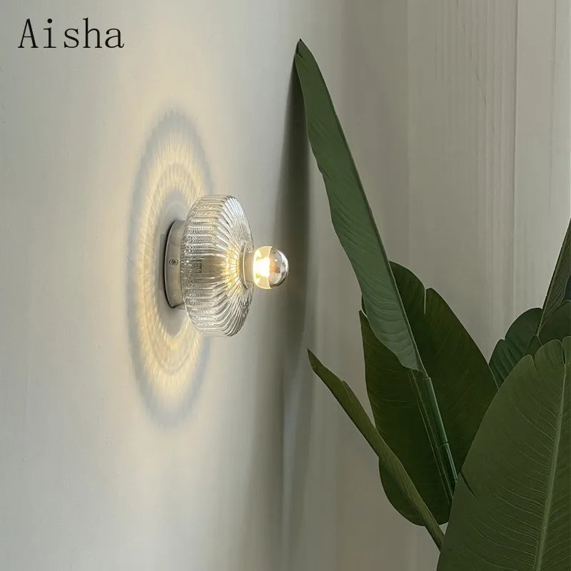 applique murale led moderne en verre minimaliste pour intérieur élégant - vue 5 sur 7