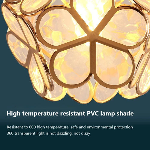 lampe de plafond led moderne à tête unique macaron en forme de pétale
