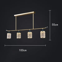 lustre moderne de luxe à led pour éclairage intérieur