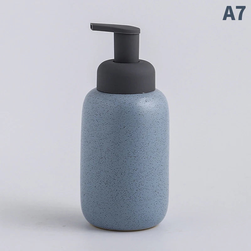 bouteille céramique distributeur savon liquide et gel douche - vue 8 sur 18