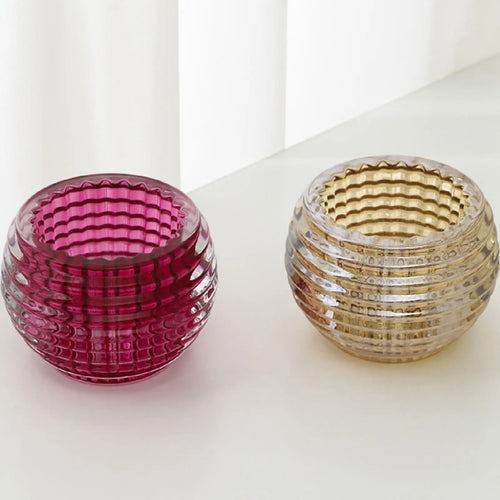 bougeoir en verre élégant pour mariage et décoration intérieure - vue 5 sur 11
