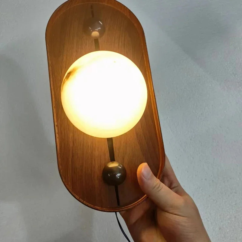applique murale en marbre moderne lumineuse et légère pour décoration intérieure - vue 6 sur 7