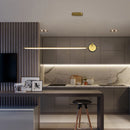 luminaire suspendu nordique simple longue bande déco maison